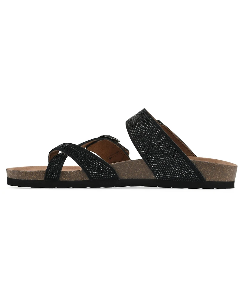 White Mountain Women's Grays Round Toe Flat Sandals