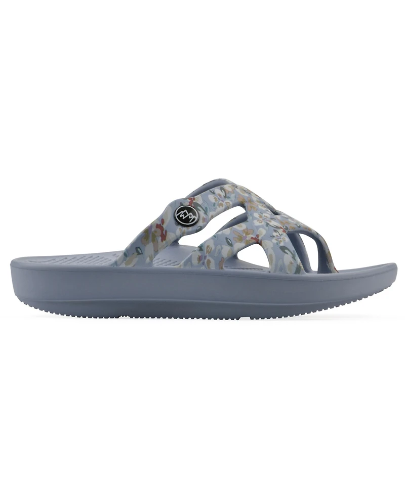 White Mountain Women's Rip Round Toe Flat Sandals