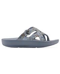 White Mountain Women's Rip Round Toe Flat Sandals