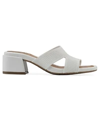 White Mountain Women's Milled Round Toe Dress Sandals