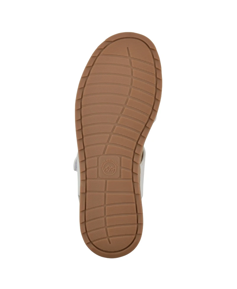 White Mountain Women's Gelato Round Toe Wedge Sandals