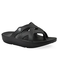 White Mountain Women's Rip Round Toe Flat Sandals