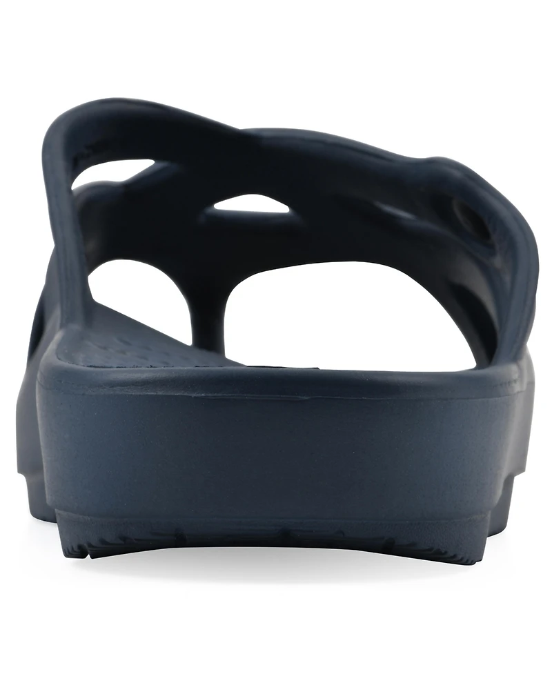 White Mountain Women's Rip Round Toe Flat Sandals