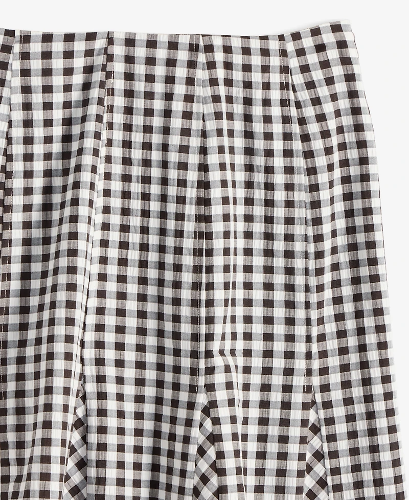 On 34th Women's Seersucker Gingham Midi Skirt, Exclusively at Macy's