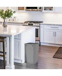 Rev-a-Shelf Polymer Replacement 27 qt. Trash Bin, Silver, 2 Pack, Rv-1024-17-2