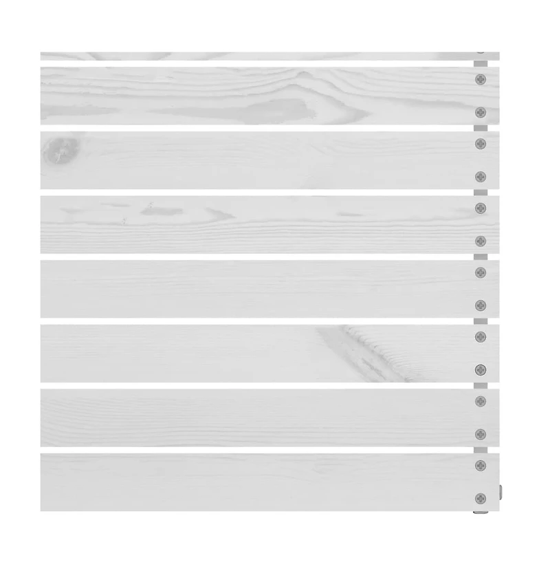 Patio Middle Sofas 2 pcs White Solid Wood Pine