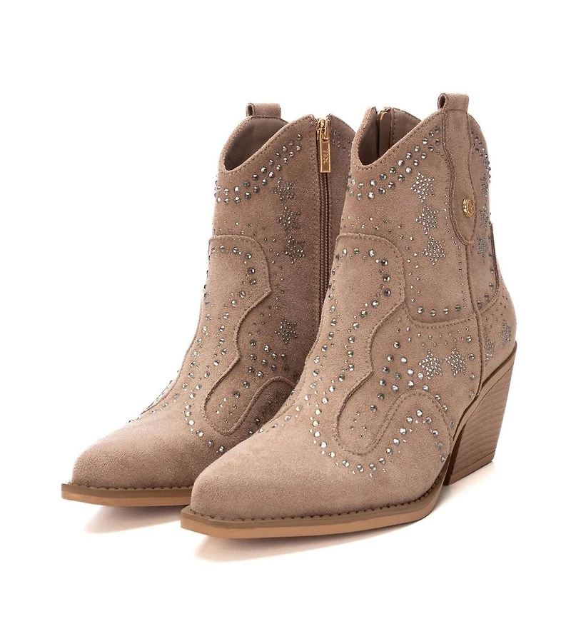 Women's Italian Western Suede Booties By Xti