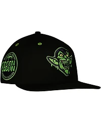 Lids Men's Green Goblin Black Spider-Man Radioactive Glow the Dark Fitted Hat