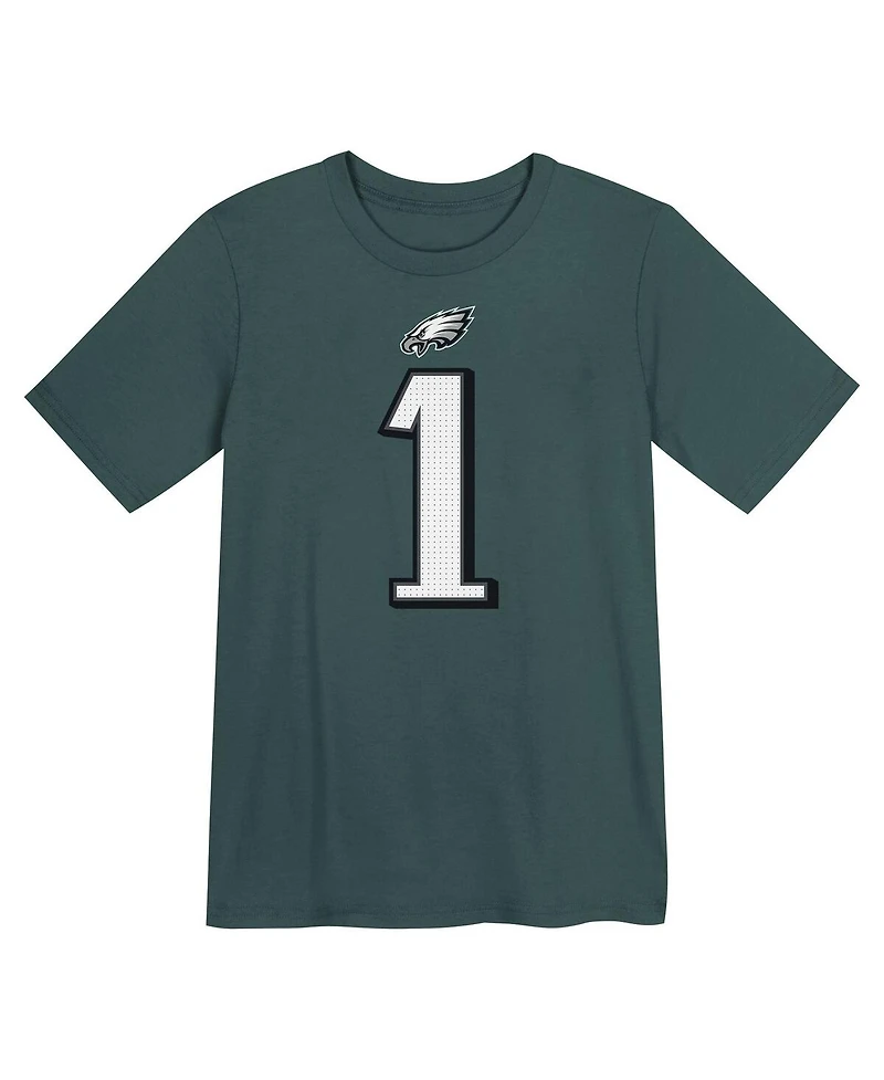 Nike Preschool Jalen Hurts Midnight Green Philadelphia Eagles Player Name Number T-Shirt