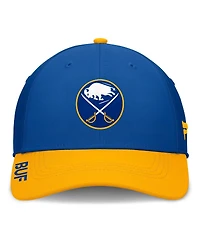 Fanatics Men's Royal/Gold Buffalo Sabres Authentic Pro Rink Flex Hat