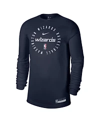 Nike Men's Navy Washington Wizards 2024/25 Legend On-Court Practice Long Sleeve T-Shirt