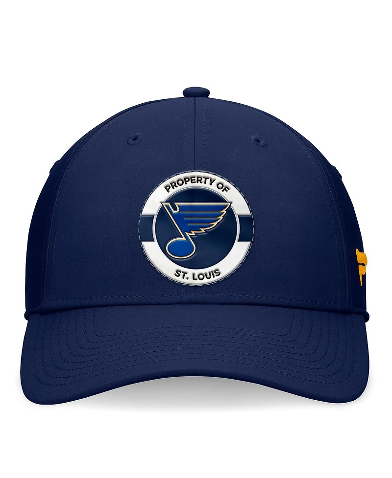 Fanatics Men's Navy St. Louis Blues Authentic Pro Training Camp Flex Hat