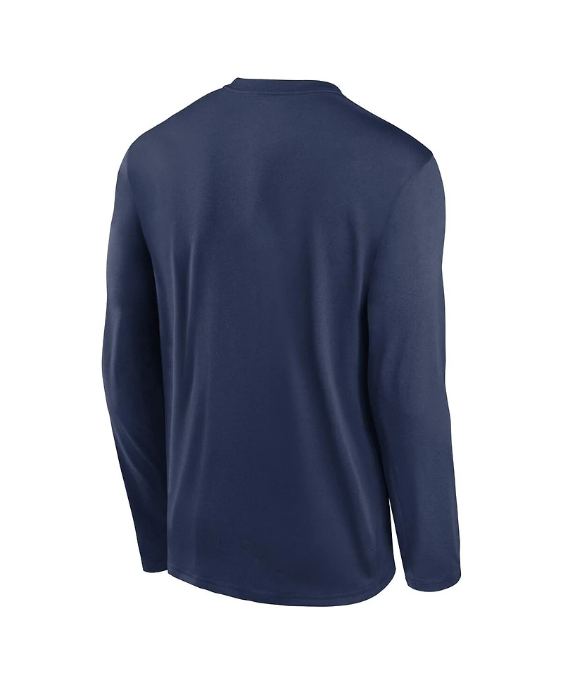 Nike Men's Navy Tampa Bay Rays Authentic Collection Practice Performance Long Sleeve T-Shirt