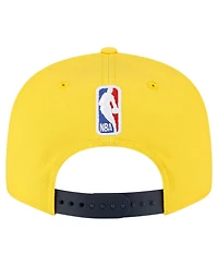New Era Men's Gold Indiana Pacers Jersey Hook Statement Edition 9FIFTY Snapback Hat