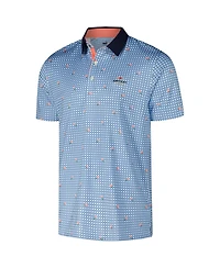 Puma Men's Blue Kentucky Derby Kentucky Derby Pique Gingham Polo