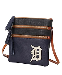 Dooney & Bourke Detroit Tigers Infield Triple Zip Crossbody Purse