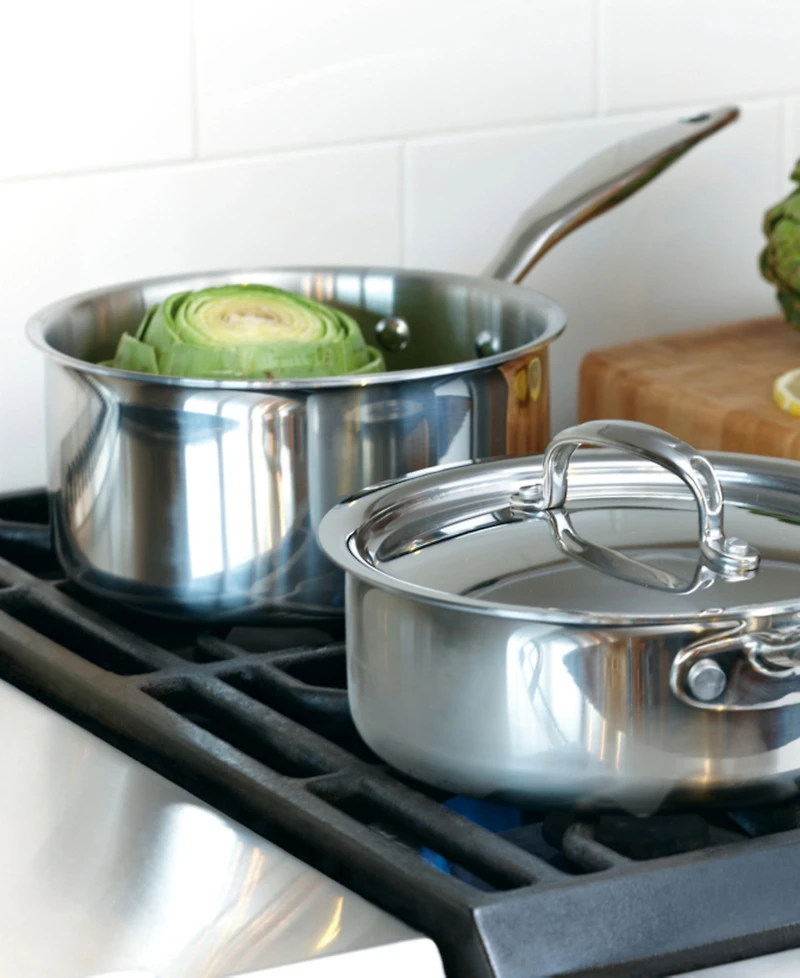 Heritage Steel Titanium Series Fully Cladded 3-Quart Saucepan with Lid