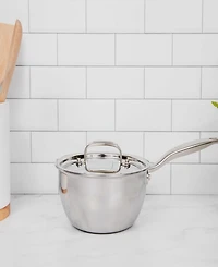 Heritage Steel Titanium Series Fully Cladded 2-Quart Saucier with Lid