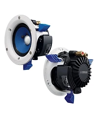 Yamaha Ns-IC400 90 Watt 4 Inch 2 Way In Ceiling Speakers - Pair (White)