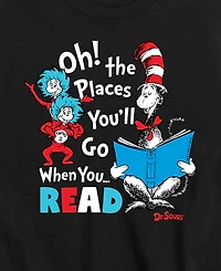 Dr. Seuss Big Boys Oh the Places You'll Go Graphic T-Shirt