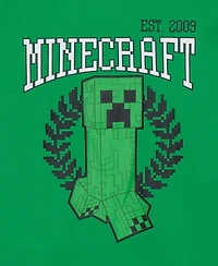 Minecraft Little & Big Boys Team Creeper Soccer Jersey Shirt