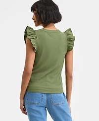 On 34th Women's Ruffle-Sleeve Knit Top