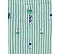 Little Me Baby Boys 2-Pc. Cotton Sunsuit & Bucket Hat Set