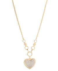 D'Oro by Effy Diamond Pave Diamond Heart Pendant (3/4 ct. t.w.) in 14k Gold or 14k Rose Gold