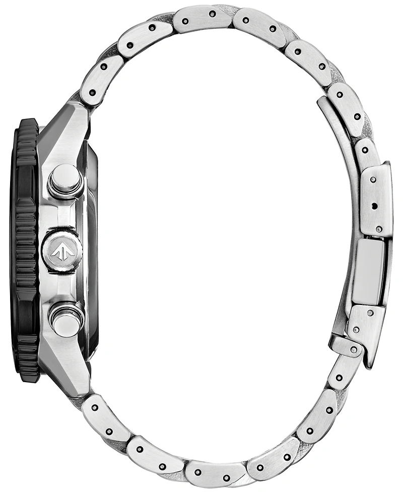 Citizen Men's Promaster Eco Navihawk Chronograph Stainless Steel Bracelet Watch 40mm
