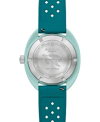 Bulova Men's Snorkel Green Hnbr Rubber Strap Watch 41mm
