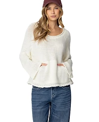 Edikted Womens Kangaroo Pocket Oversized Knit Top