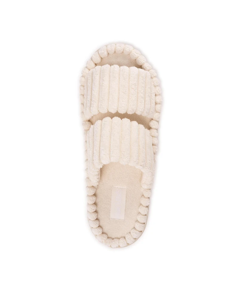 Muk Luks Women's Double Strap Slide Slipper