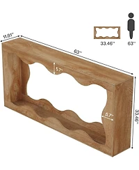 Tribesigns 63 Inches Farmhouse Console Table with Storage, Couch Table Behind Sofa, Long Entryway Table, Sofa Console Table, Narrow Console Table, Hal