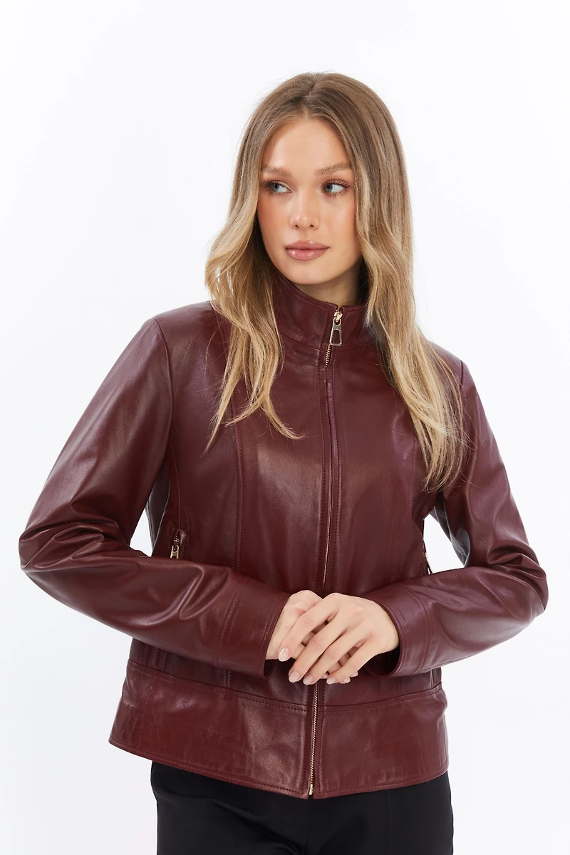 Furniq Uk Women's Leather Jacket
