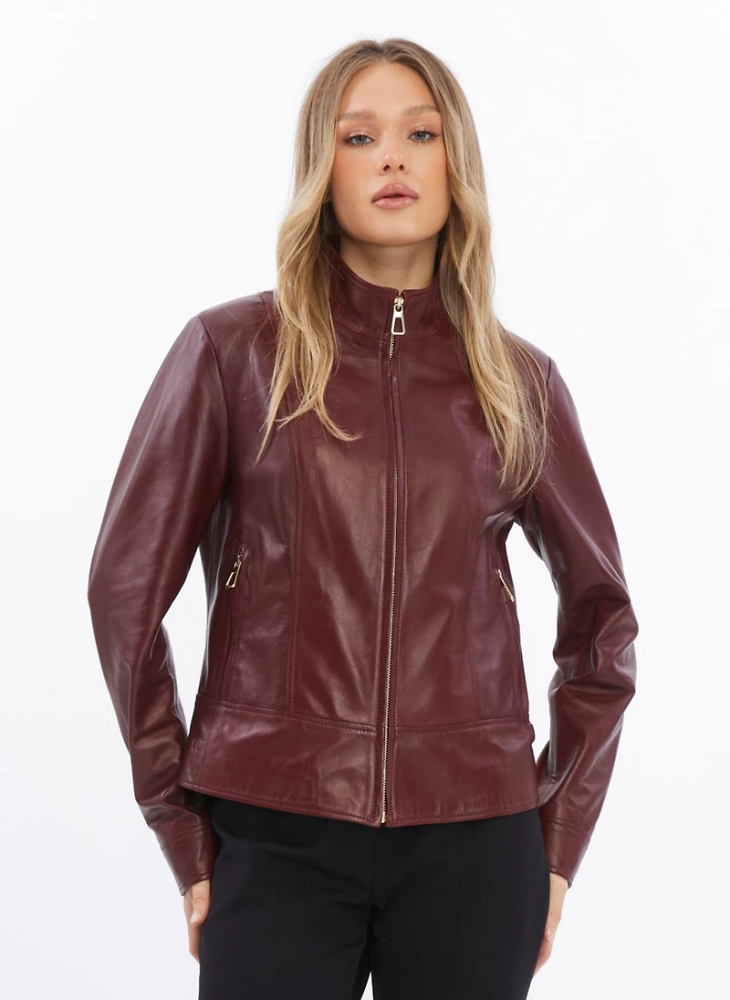 Furniq Uk Women's Leather Jacket