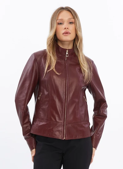 Furniq Uk Women's Leather Jacket