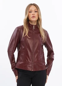 Furniq Uk Women's Leather Jacket