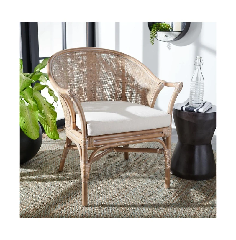 Dustin Rattan Accent Chair W/ Cushion
