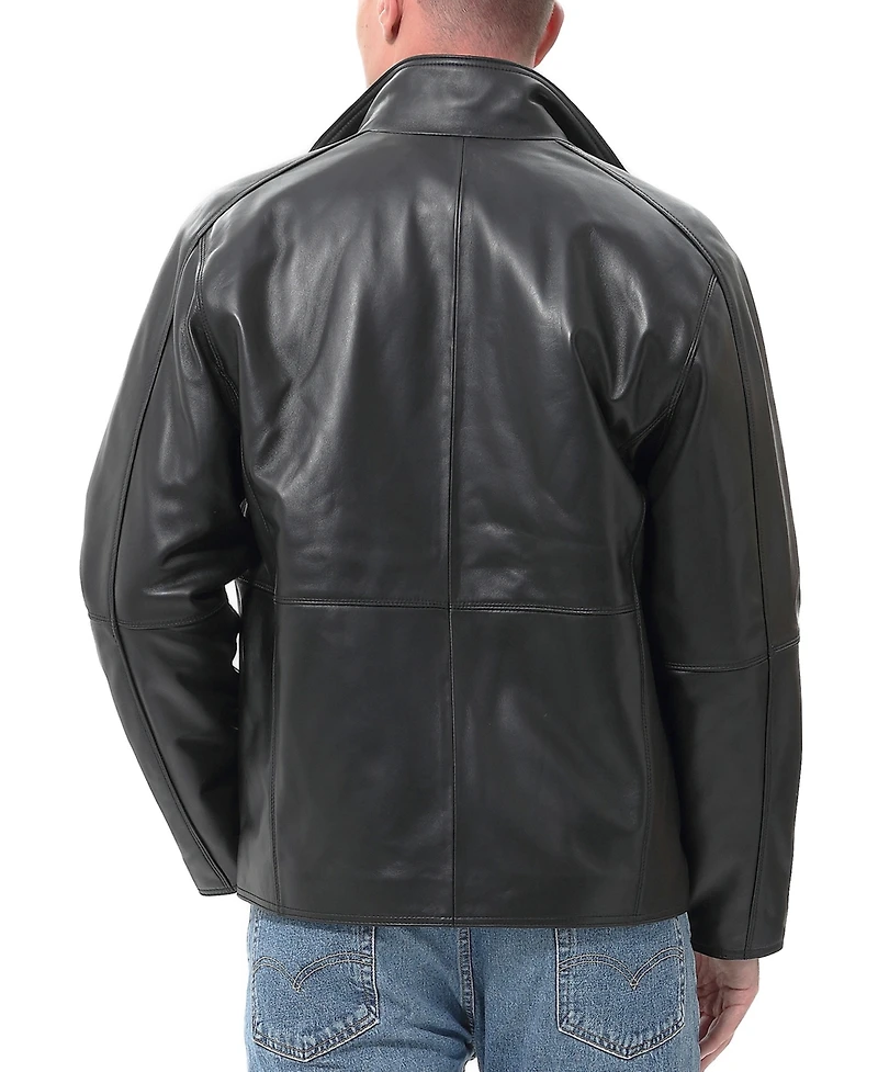 Bgsd Men Blake Leather Hipster Jacket