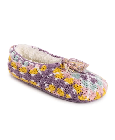 Muk Luks Women's Knit Ballerina Slipper