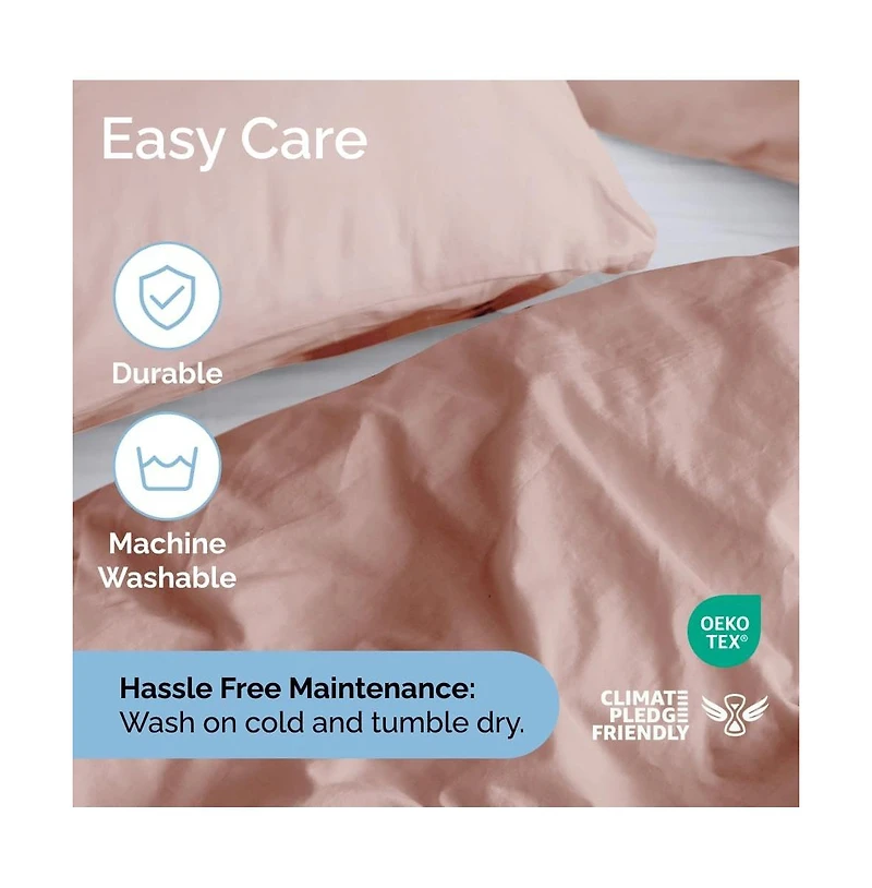 Premium Microfiber Duvet Cover Set - Queen - Cream