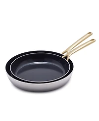 GreenPan GP5 Stainless Steel 2-Piece Frypan Set
