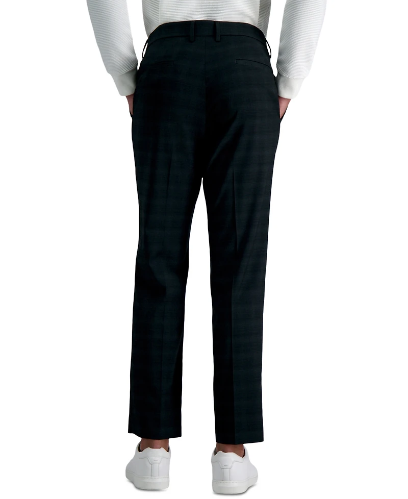 Kenneth Cole Reaction Men's Slim-Fit Stretch Check Dress Pants