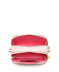 kate spade new york Devin Saffiano Leather Double Zip Dome Crossbody Bag