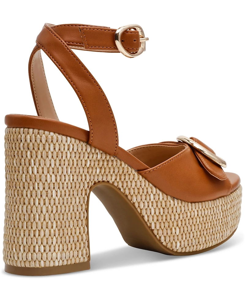 Dv Dolce Vita Women's Merie Buckle-Detail Platform Dress Sandals