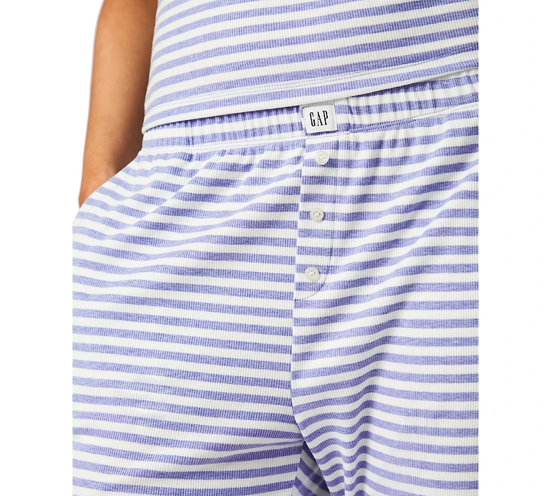 Gap Women's Ribbed Mid-Rise Lounge Pajama Pants
