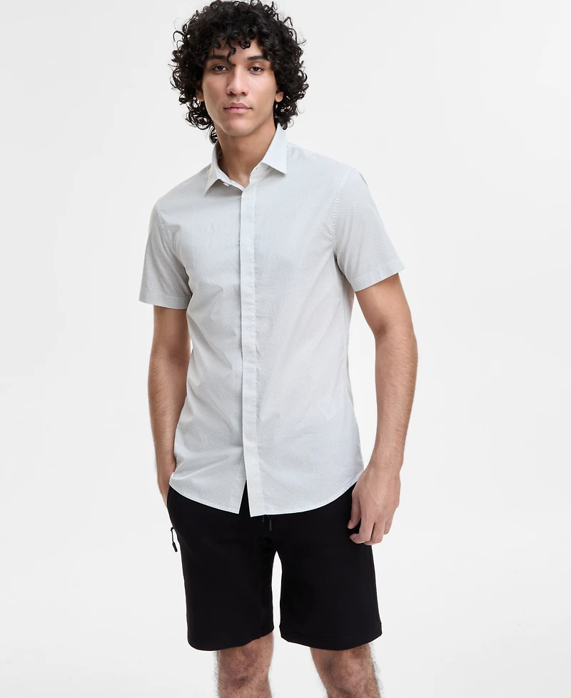 A|X Armani Exchange Men's Textured Shirt