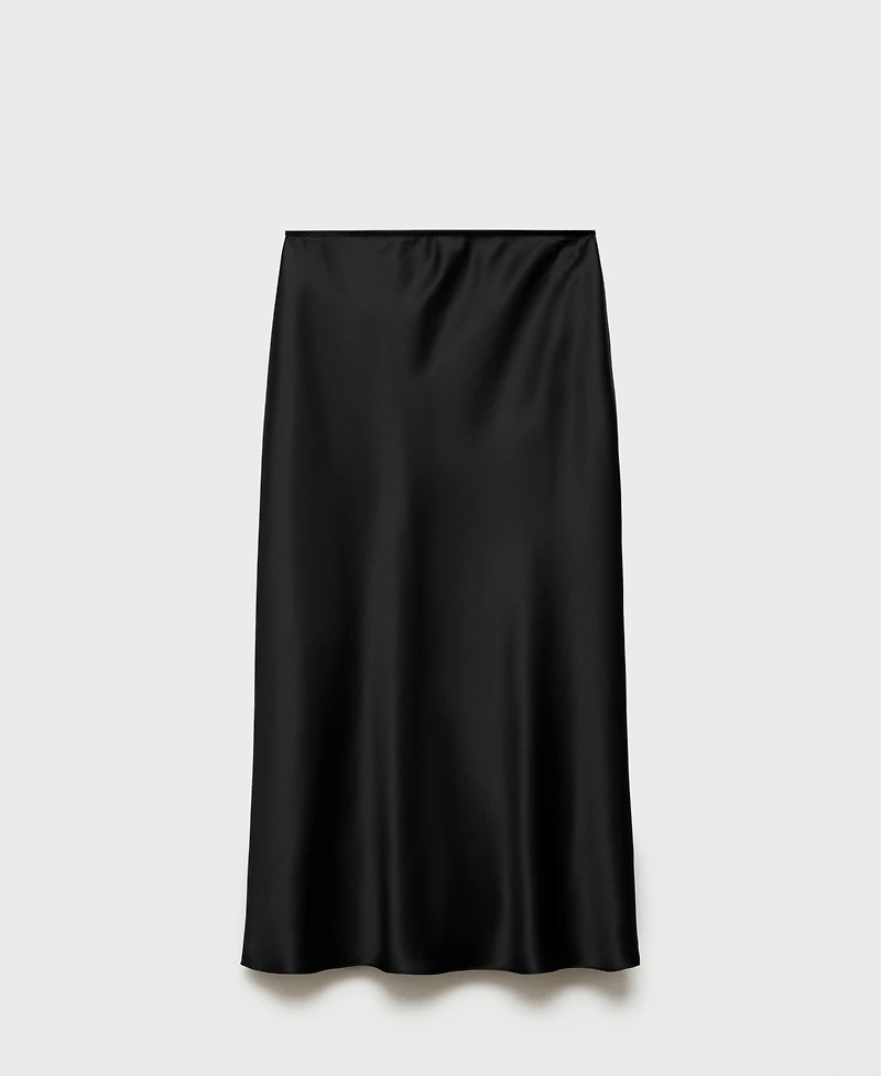 Mango Women's Midi Satin Skirt