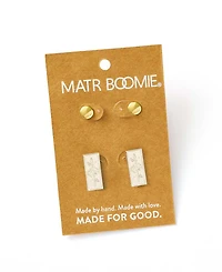 Matr Boomie Haveli Etched Earring Set