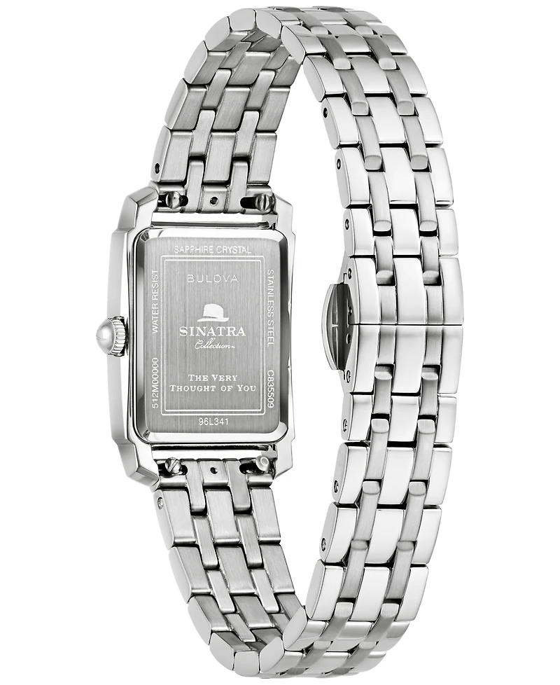 Bulova Women's The Very Thought of You Frank Sinatra Special Edition Stainless Steel Bracelet Watch 21mm